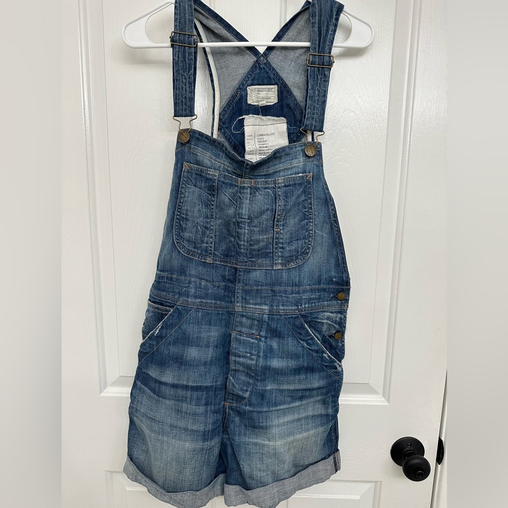 CURRENT/ELLIOTT Vintage Denim Shortalls - “Treasure” Wash
